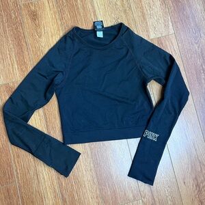 Pink sports crop top